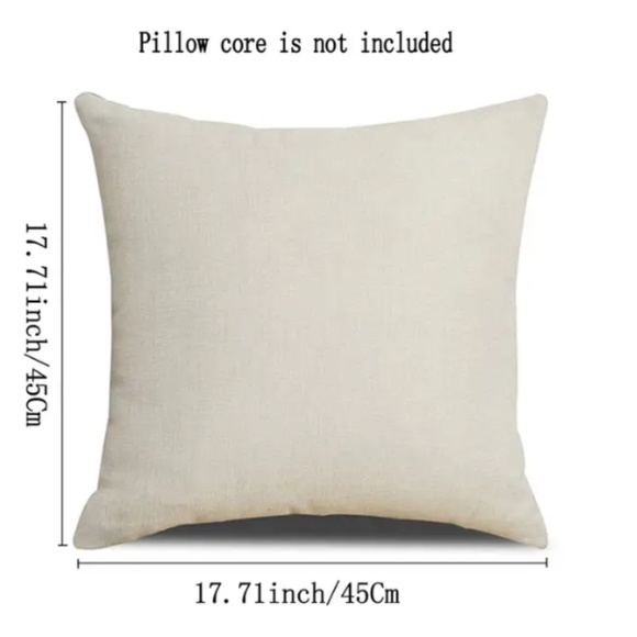 NEW SUNFLOWER FARMHOUSE "HOME SWEET HOME" DECORATIVE LINEN PILLOW COVER 17.7" - Picture 2 of 3